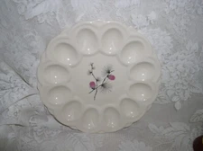 Canonsburg Pink Wild Clover Deviled Egg Plate