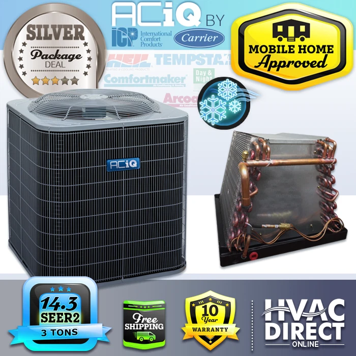 3 Ton 14.3 SEER2 Mobile Home ACiQ-Heil by Carrier Air Conditioner u0026amp;  Coil | eBay
