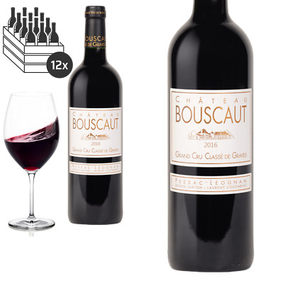 12er Karton 2016 Château Bouscaut Pessac-Léognan Grand Cru Classé de Graves - Ro