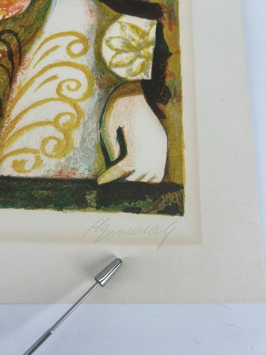 Jordi Pla Domenech Limited Edition Signed Color Lithograph Spanish Woman Child - Picture 6 of 20
