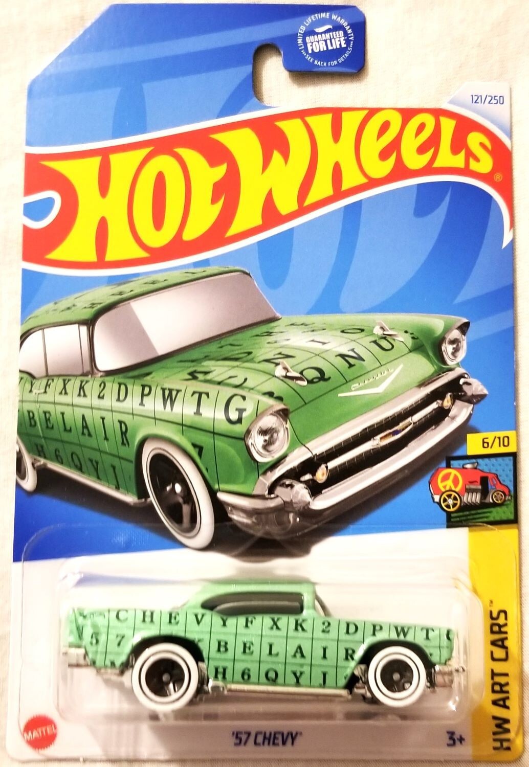 Hot Wheels - 2024 HW Art Cars 6/10 '57 Chevy 121/250 (BBHTD56)