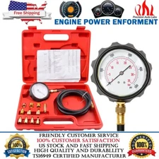 500PSI Auto Engine Oil Pressure Tester Gauge Diagnostic Tester Tool Kit w/ Case
