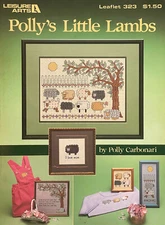 Leisure Arts - Polly's Little Lambs- Cross Stitch Chart - Leaflet 323