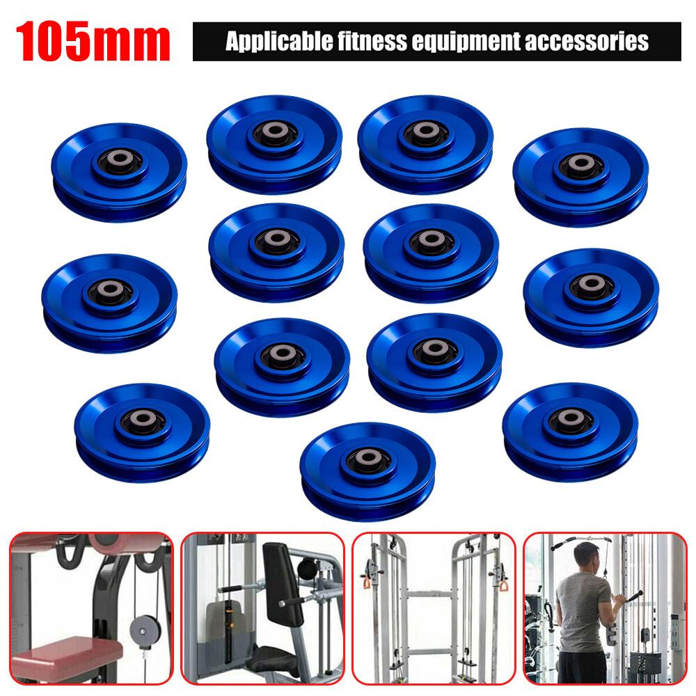 13 PIEZAS Rodamientos de aluminio Polea Rueda Cable Máquina Gimnasio Equipo de fitness Duradero
