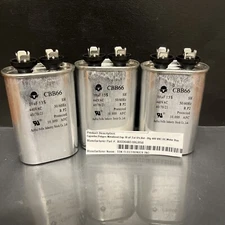 10MFD 10uf Capacitor Motor Run Start 370-440V Metallized AC Electric (Lot of 3)