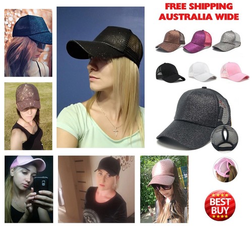 Women's Ponytail Cap Messy Buns Ponycap 