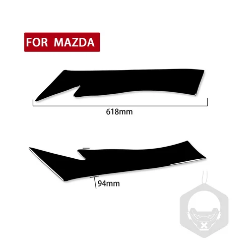Glossy Piano Black Front Headlight Eyelid Eyebrow Cover For Mazda CX5 CX-5 13-16 - Bild 5 von 10