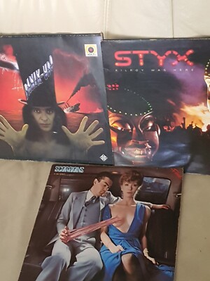 3 ALBEN ROCK/LPs/Panik UDO/Styx/Scorpions/aus SAMMELUNGSAUFLÖSUNG