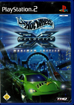 Hot Wheels Velocity X-Maximum Justice (Sony PlayStation 2) PS2 Spiel - CIB