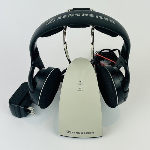 Sennheiser TV Wireless Headphones TR120 HDR 120 W/ Base, NEW Batteries