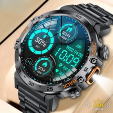 Smart Watch Men HD Screen Waterproof Sport Fitness Watches Flashlight Smartwatch