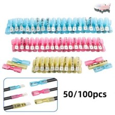 Heat Shrink Spade Connectors Spade Connector Terminlas Speaker Wire Male/Female