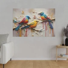Family of Bird's - Matte Canvas, Stretched, 0.75"