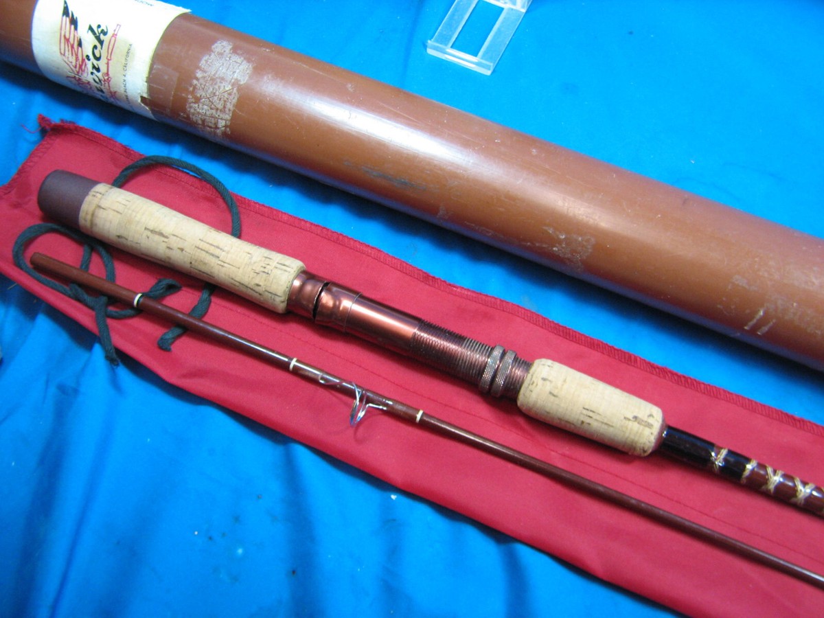 フェンウィックFS61 Vntg Fenwick FS61 UL Spinning 6' Rod & case 3oz 1-4 lb Test