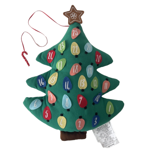 Target Wondershop Advent Calendar Pillow 2023 Countdown Decorated Christmas Tree
