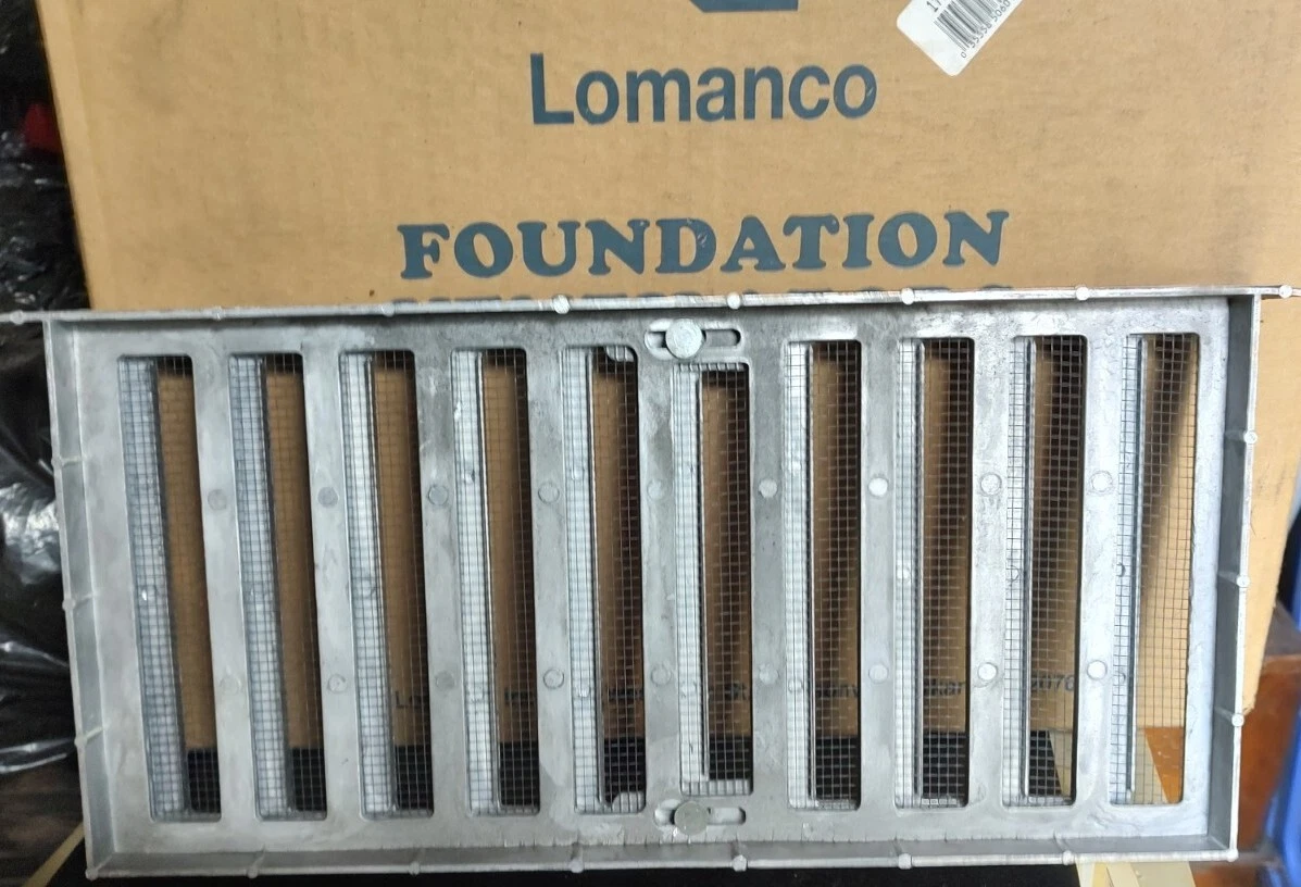 Lomanco 16u0026#034; X 8u0026#034; Die-Cast Aluminum Grate Style Foundation Vent  #179 | eBay