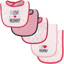 Unisex Baby Bib Burp Cloth Set Girl Mommy One Size Cotton Fiber Filling