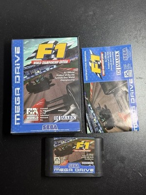 F1 WORLD CHAMPIONSHIP EDITION - SEGA MEGA DRIVE OVP HANDBUCH TOP PAL CiB