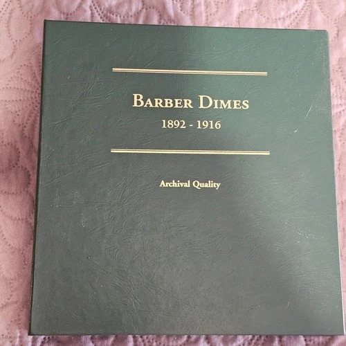 barber dime complete album only missing 1895-o