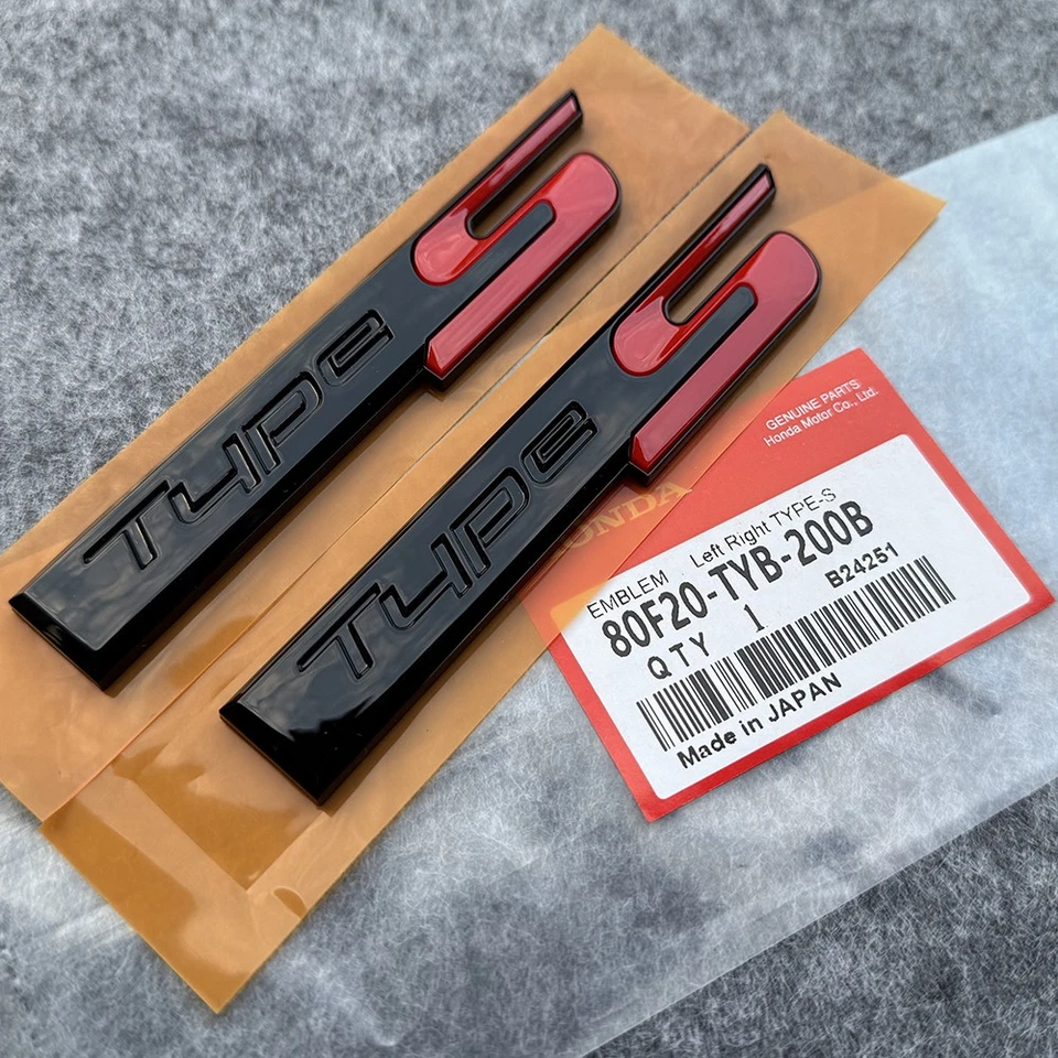 Guardabarros lateral maletero tipo S emblema para Acura Integra MDX ZDX RDX 2023-2026 insignia Foto 2 de 4