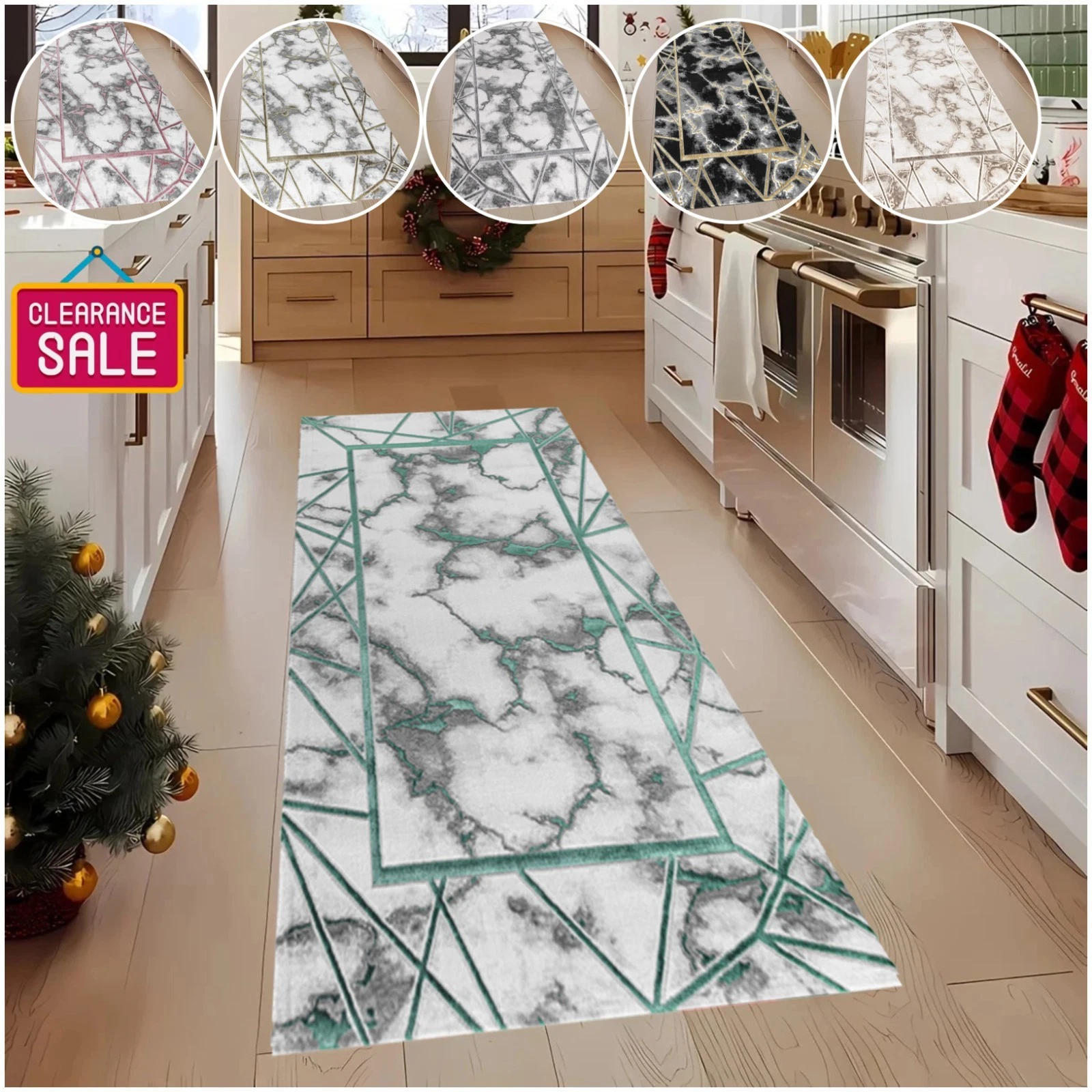 Kiens Modern Distressed Area Rug
