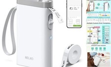 Label Maker Machine with Tape, P21 Bluetooth Label Printer, Wireless White