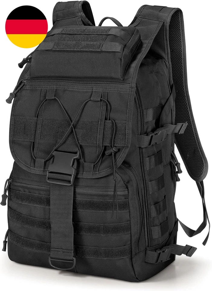 SHANNA Militärrucksack 35L/50L Armee Rucksack Molle, Hohe Kapazität Trekkingruck
