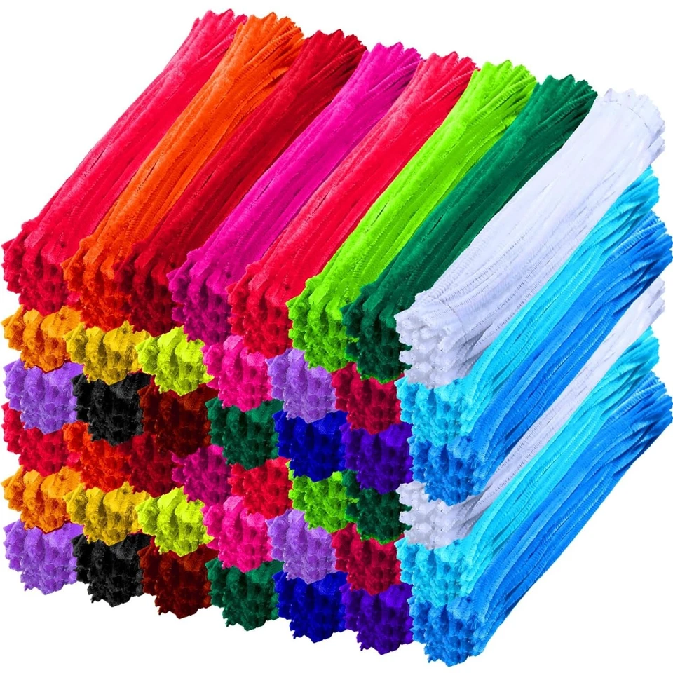 20 Color Chenille Stems Bulk - Flexible Pipe Cleaners for DIY Projects - Image 3 of 4