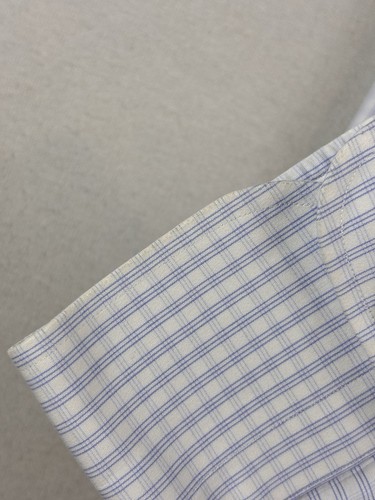 Ermenegildo Zegna Hemd Herren Größe 42 16 1/2 blau kariert kariert Knopfleiste Freizeit - Bild 3 von 9