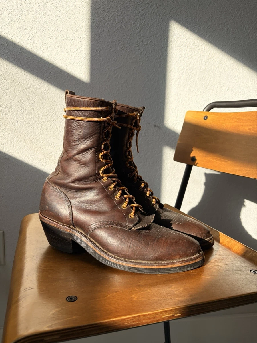 Vintage Chippewa Packer Work Boots Measures 8 1/2D brown Chippewa chippewa packer - Gem main image 2