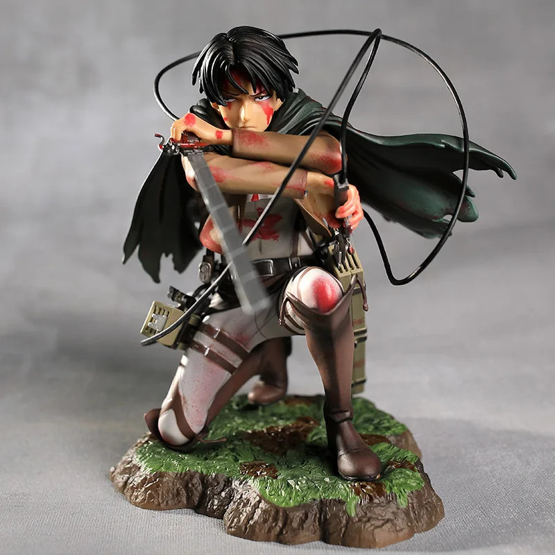 Attack on Titan Levi Ackerman PVC Figura de Acción Juguete Colección Muñeca Modelo Reino Unido