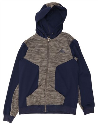 Kappa Herren Zip Hoodie Pullover Large Navy Blau Colourblock Polyester UJ05