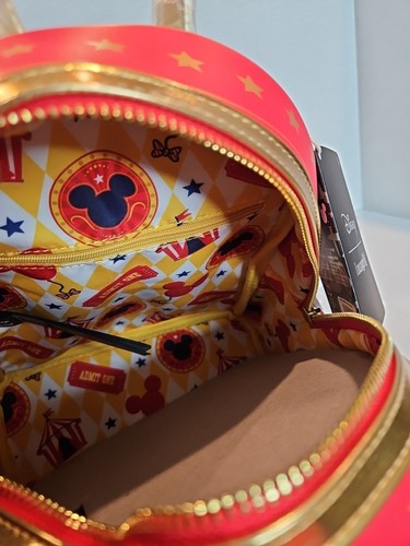 Loungefly Disney Mickey & Friends Zirkus Big Top Rucksack Neu mit Etikett - Bild 7 von 8