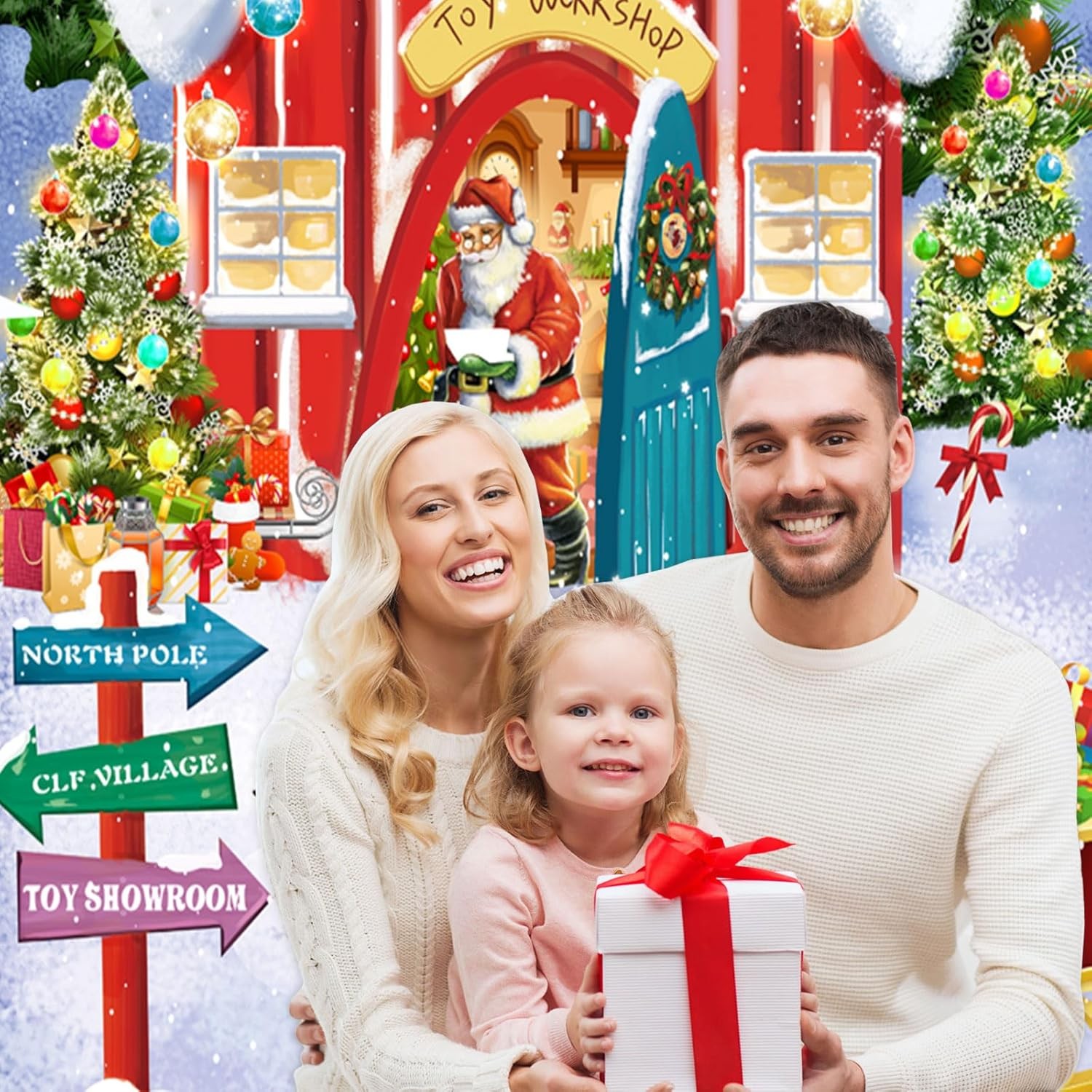 Sumind Christmas Door Cover as pictures shown, As the Picture Shown 