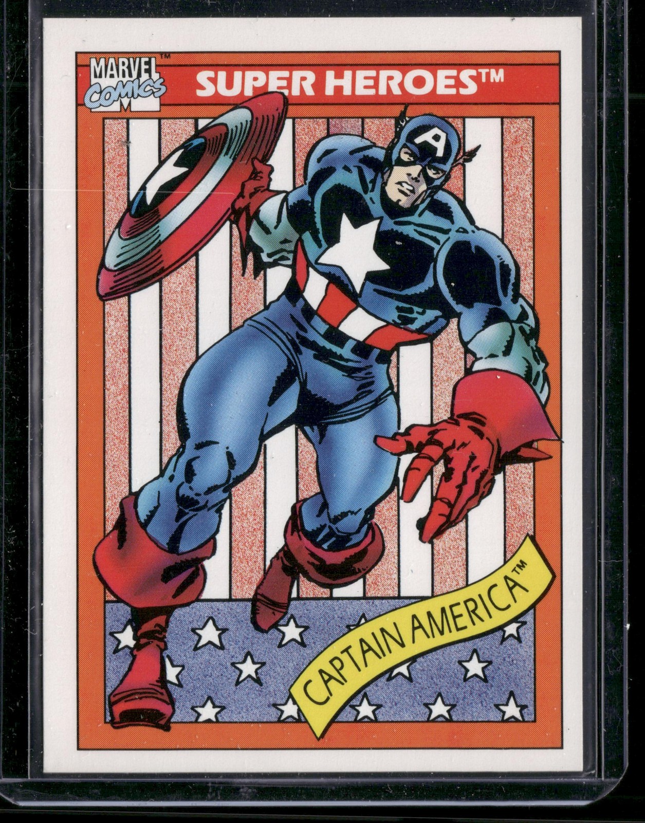 1990 Impel Marvel Universe #1 Captain America