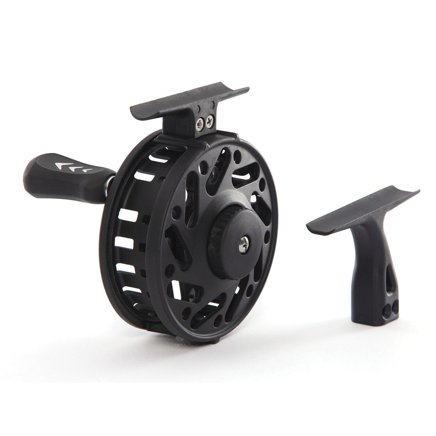 New Frabill Straight Line 101XLA Fishing Reel, Black