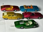 LOT OF 5  VINTAGE MATCHBOX LESNEY SUPERFAST DIECAST CARS 1969 & 1970