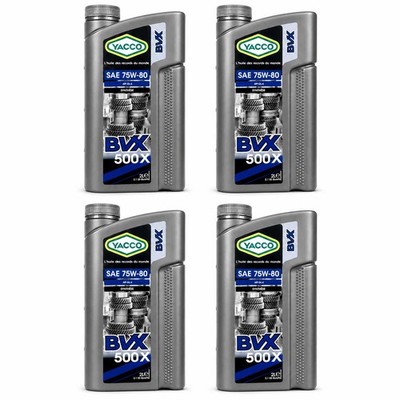 8L YACCO BVX 500 X 75W80 Schaltgetriebeöl GL 4+ VW060726 MB235.10 BMW MTF LT 2 3