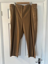 Marks & Spencer’s Faux Leather Trousers Size 20 Regular  Zip Pockets BNWOT