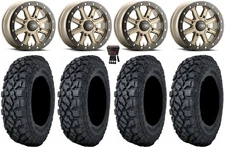 ITP Inertia Bdlk 14" Wheels Br +40mm 27" Klever X/T Tires Renegade Outlander
