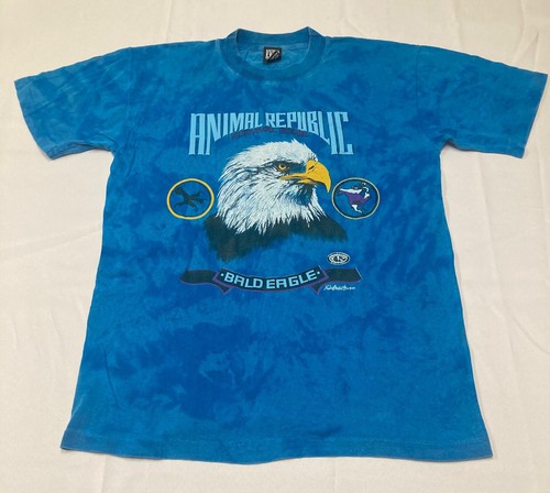 ANIMAL REPUBLIC Wild Eagle - M - TShirt/Shirt Survival Gear 1991