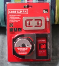 Craftsman 6 pc. Door Lock Installation Kit for Wood Doors Only - CMAHTWDL- NEW