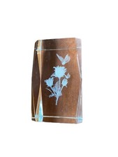 Glass 3D laser etched Paperweight