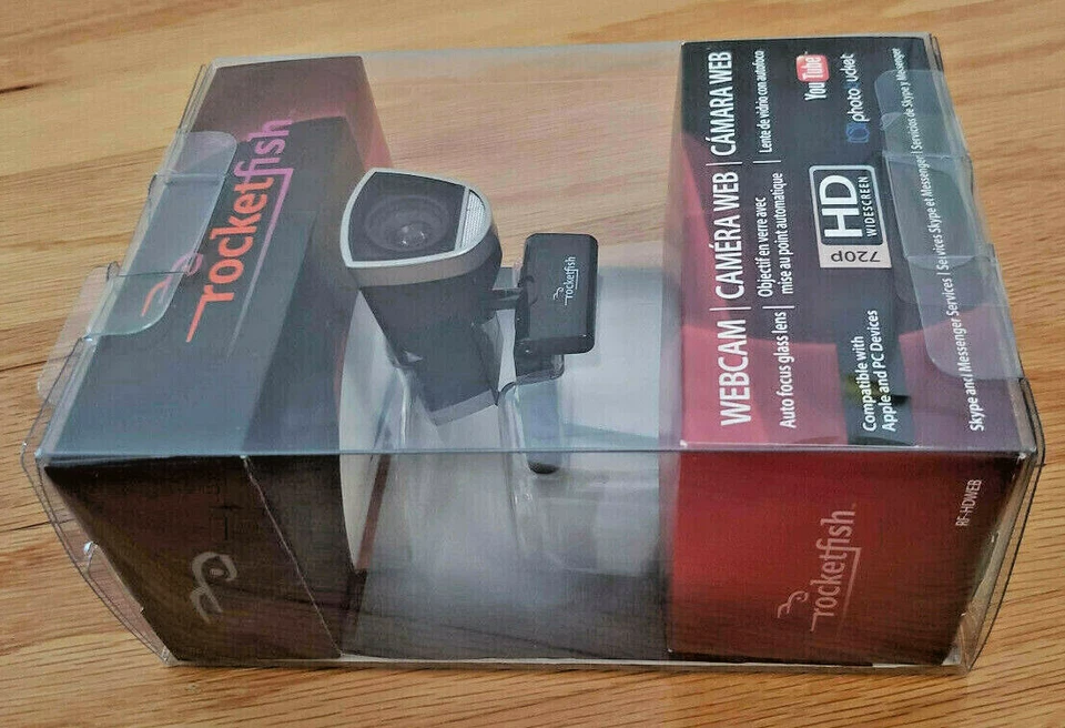 Rocketfish RF-HDWEB 720p HD Camera Webcam Cam Skype YouTube Auto Focus - Image 3 of 4