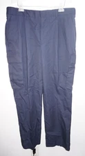 Wear Guard Navy Blue Canvas Work Uniform Cargo Pants Mens 38 x 30 Pleated