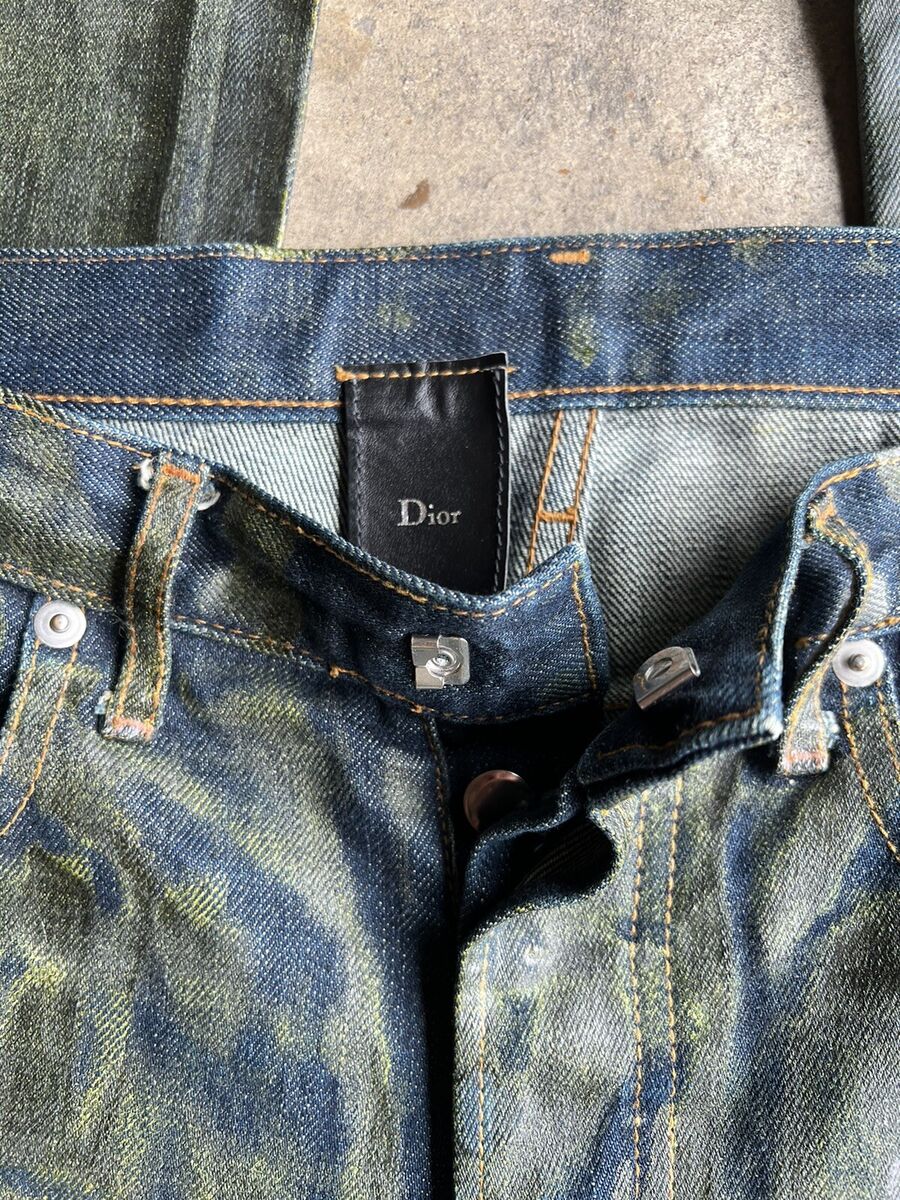 Dior AW 03 Luster Green Wax Denim | eBay Dior AW 03 Luster Green Wax Denim | eBay