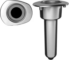 Mate Series Elite Screwless 0° Rod & Cup Holder - Drain - Oval Top  C2000DS