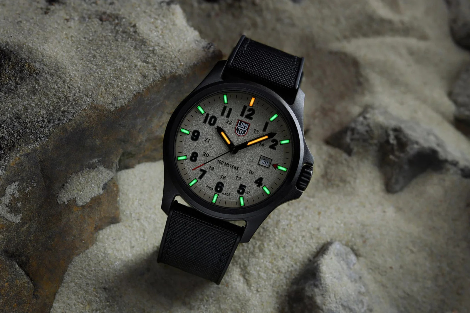 Luminox XL.1971.SET Atacama Field Carbonox 43 mm Beige Rubber Quartz Men's Watch