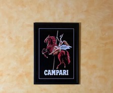 Poster Pubblicitario Con cornice Campari “Cavallo da Carosello”