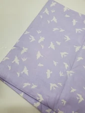 Violet Craft Fabric Birds Bramblewood Michael Miller Cotton Sew Quilt ONE YARD